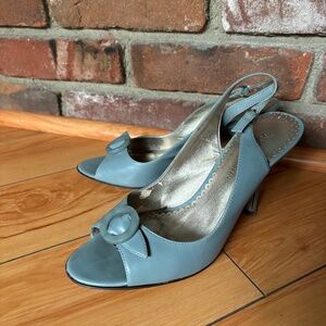 Turquoise Vintage Heels - Anne Klein
